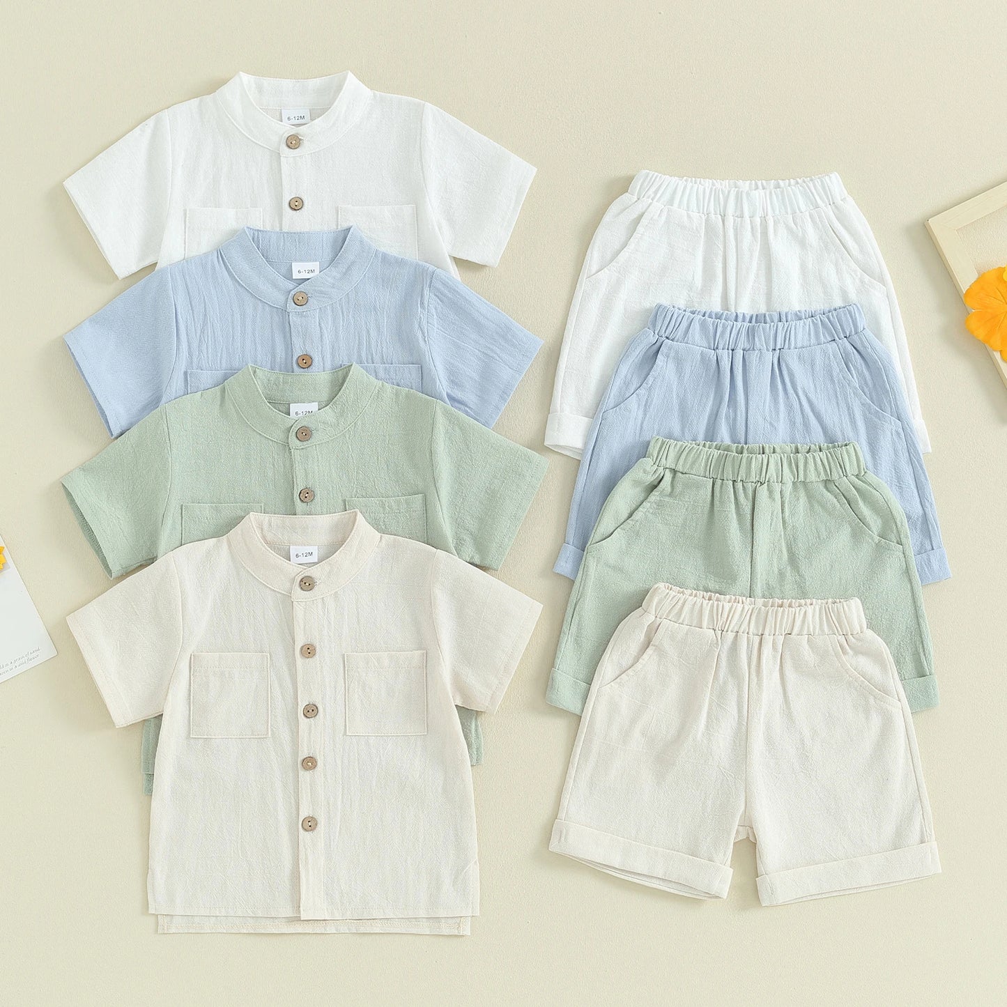 Linne & Shorts i Bomull - Unisex
