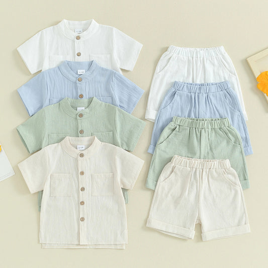 Linne & Shorts i Bomull - Unisex