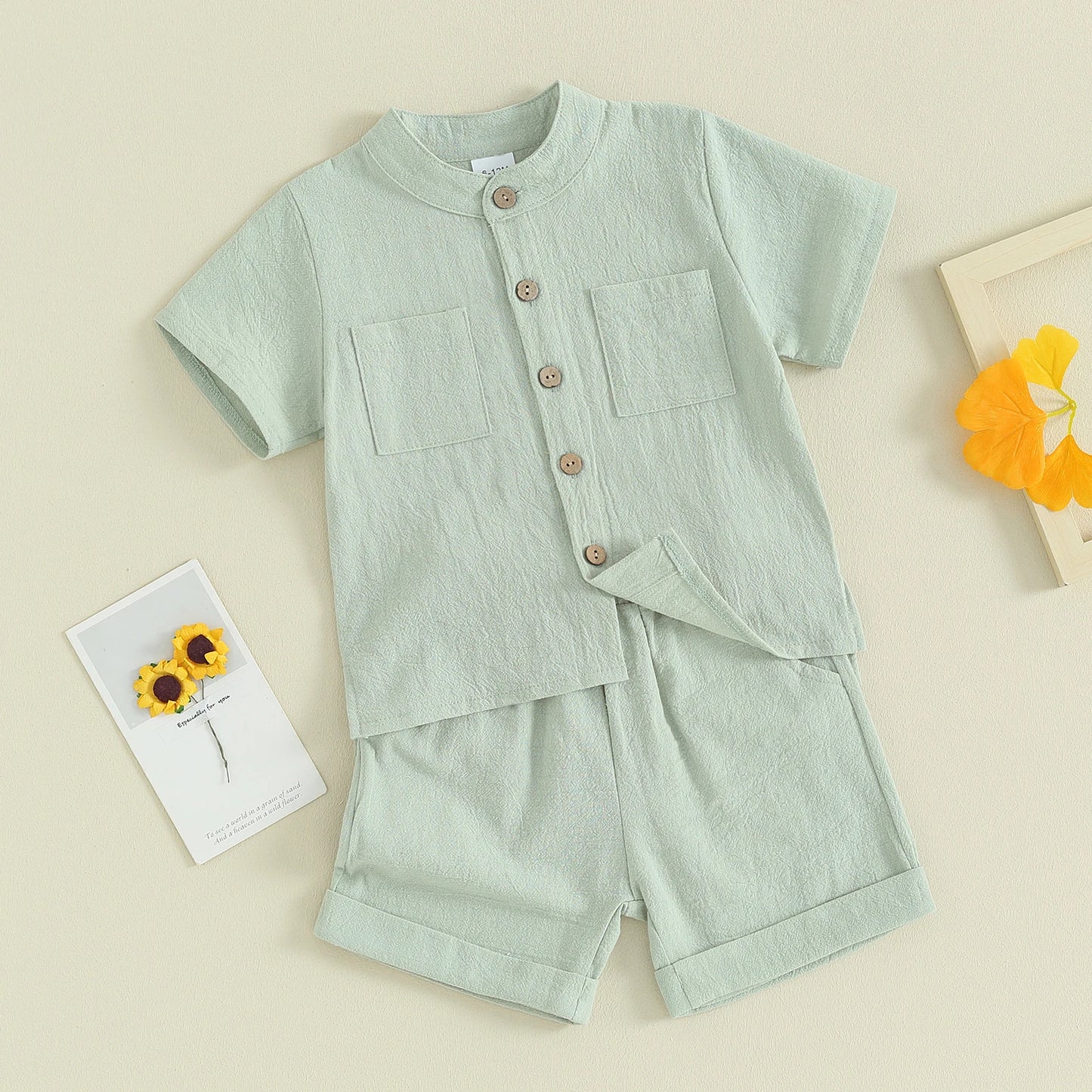 Linne & Shorts i Bomull - Unisex