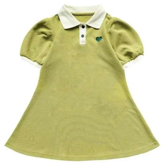 Babyklänning - Barnklänning – Lätt, luftig och lekvänlig - Enfärgat Välj mellan 2 färger