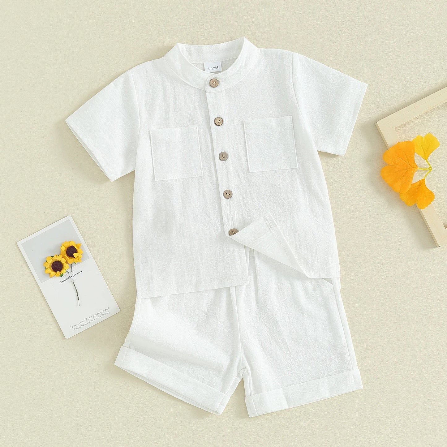 Linne & Shorts i Bomull - Unisex