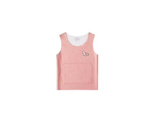 Extra varm barnvärmeväst i tysk sammet – sömlös barnväst för kalla dagar