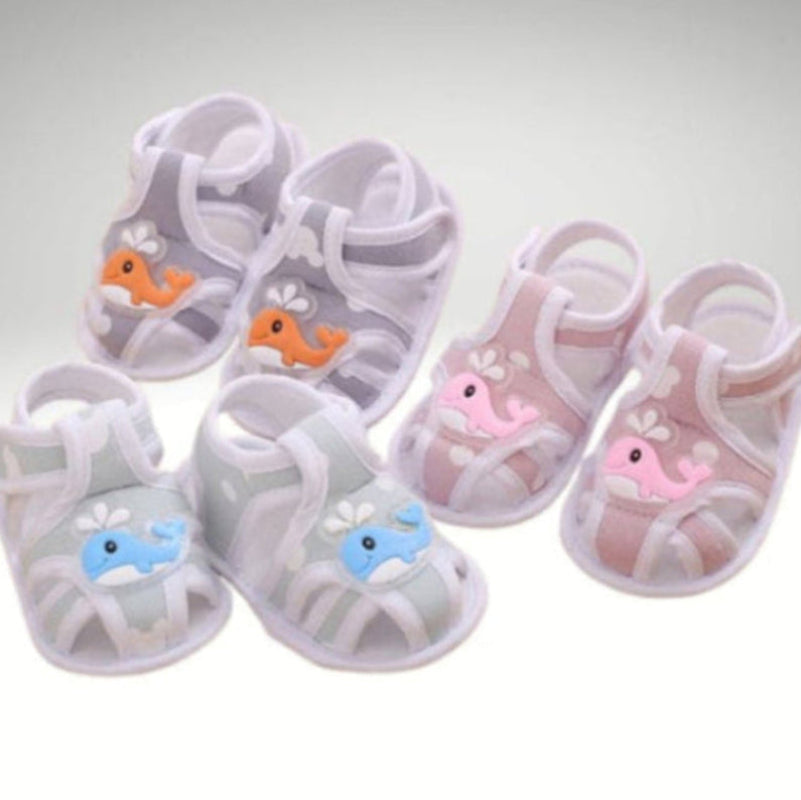 Söta sandaler för baby och småbarn, flexibla, halksäkra first walkers för sommar och inomhusbruk