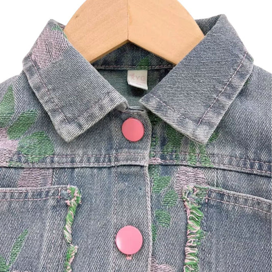 Trendigt jeansset för barn – cool design med färgstänk