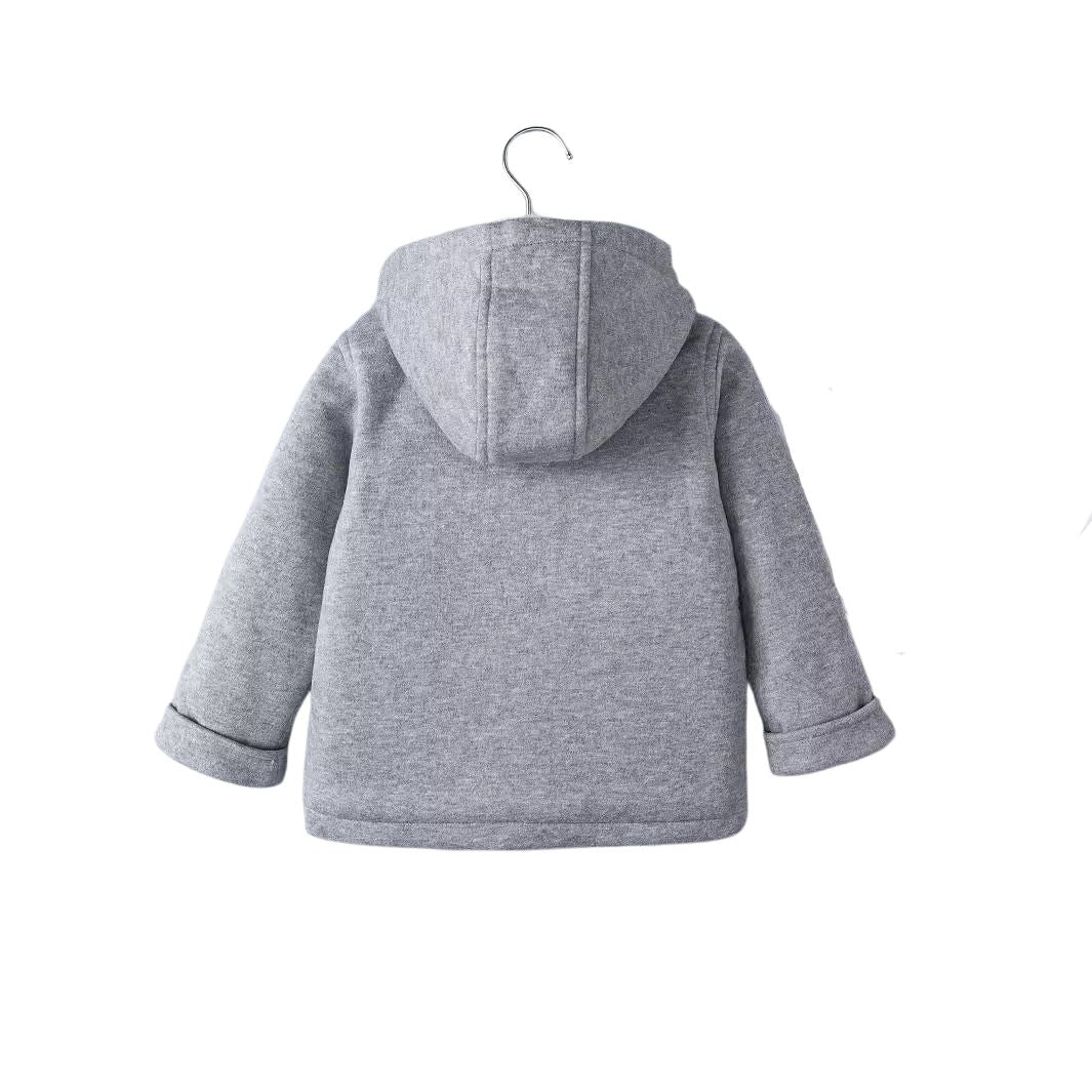 Baby Barnjacka Vinter – Plyschig Hooded Jacka för Pojkar- Flickor, Varma Snöoveraller med Blixtlås, Europeisk & Amerikansk Stil