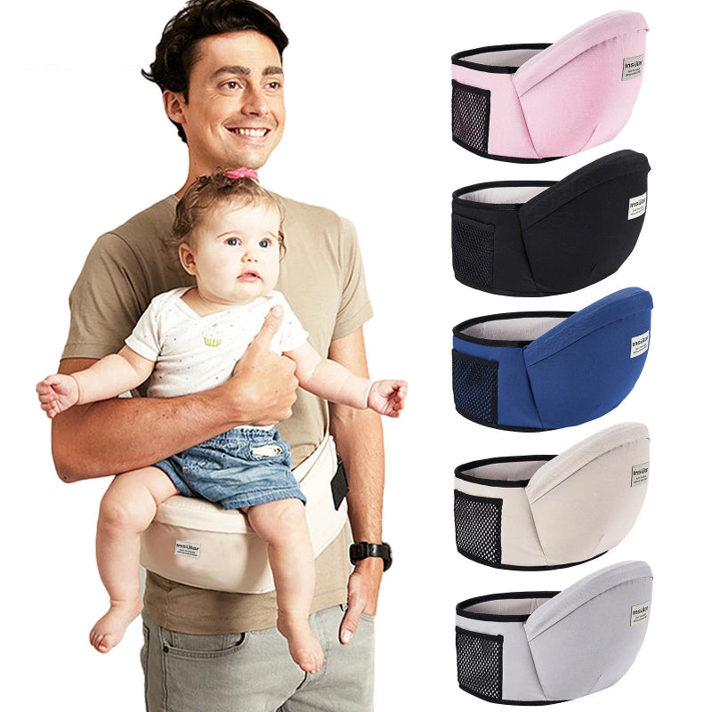 Ergonomisk bärsele med höftsäte och justerbart midjebälte. Bekväm babybärare upp till 10 kg