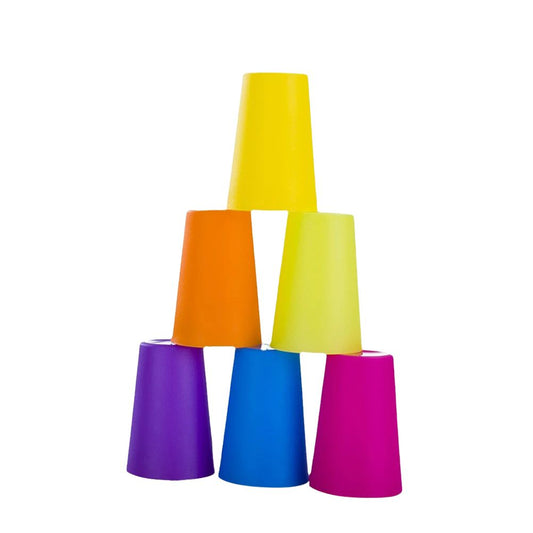 Färgglada Återanvändbara Plastmuggar 260 ml – Perfekt för Barn, Utomhus och Fest