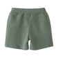 Barnshorts med grävmaskinstryck - mjuka sommarshort för pojkar och flickor med dragsko