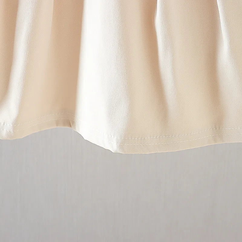 Söt småbarnsklänning med dockkrage vit eller blå