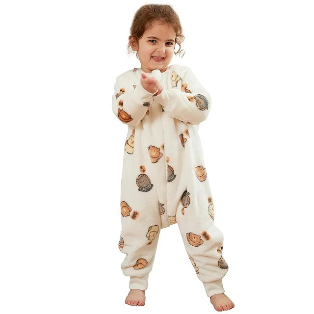 Flanell Sovsäck för Baby & Barn – 7 Färger – Söt Dinosaurie Pyjamas - Unisex