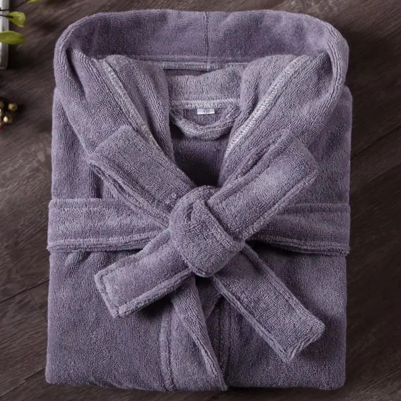 Barn badrock i bomullsfrotté Vit, ljusblå, blå, rosa, röd, grå, ljuslila