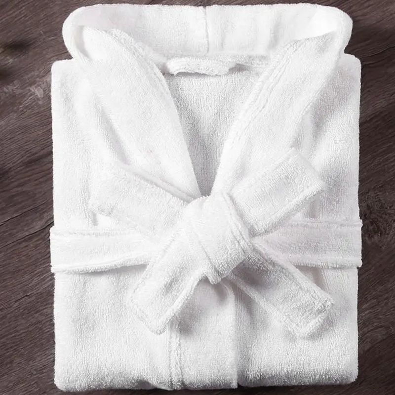 Barn badrock i bomullsfrotté Vit, ljusblå, blå, rosa, röd, grå, ljuslila