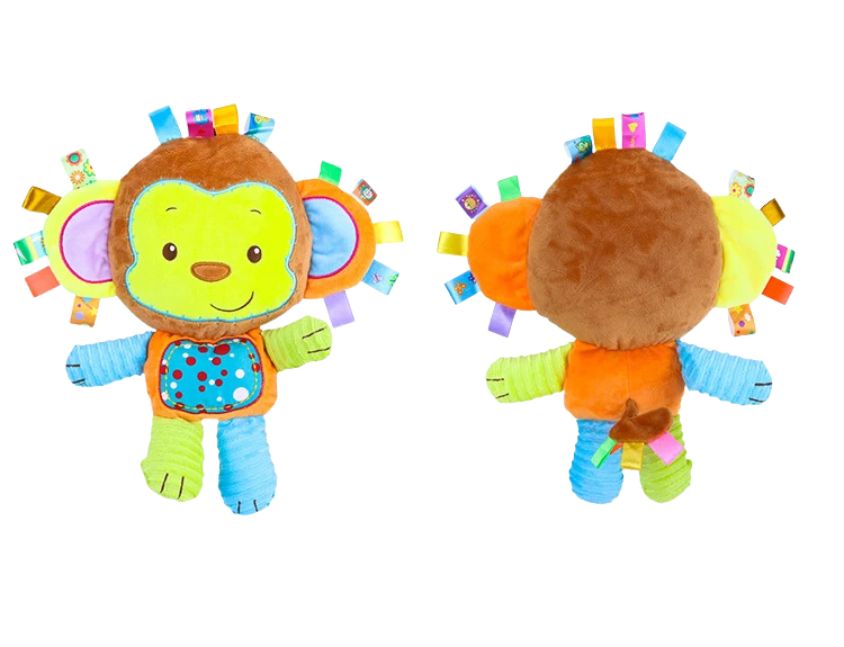 Söt Elefant i Plysch med Inbyggd Skallra – Hjälper Bebisen Sova & Utforska