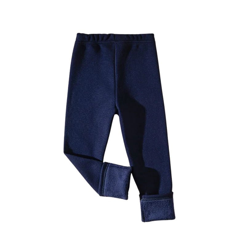 Barnleggings Höst/Vinter – Fleecefodrade Tjocka Leggings för Flickor & Pojkar | Slim-fit, Stretch & Varmt Fleecefoder