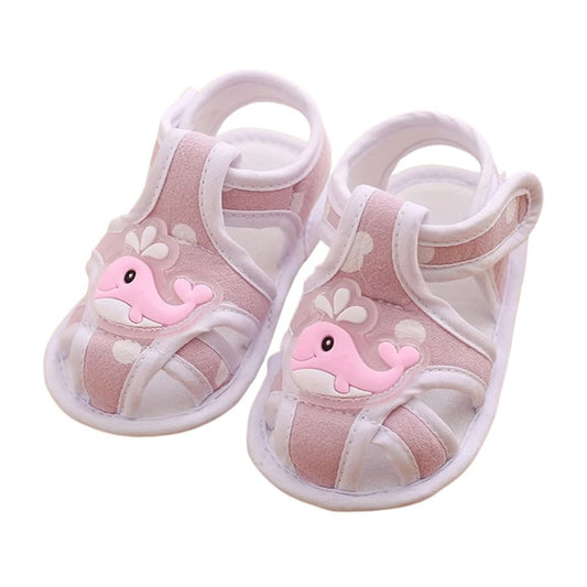 Söta sandaler för baby och småbarn, flexibla, halksäkra first walkers för sommar och inomhusbruk