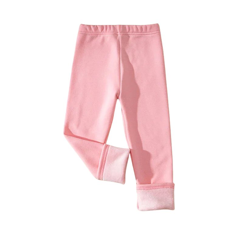 Barnleggings Höst/Vinter – Fleecefodrade Tjocka Leggings för Flickor & Pojkar | Slim-fit, Stretch & Varmt Fleecefoder
