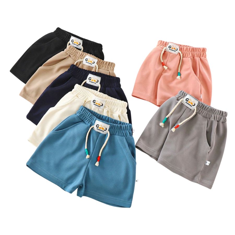 Supermjuka barnshorts – unisex med stretchmidja för lek & sport