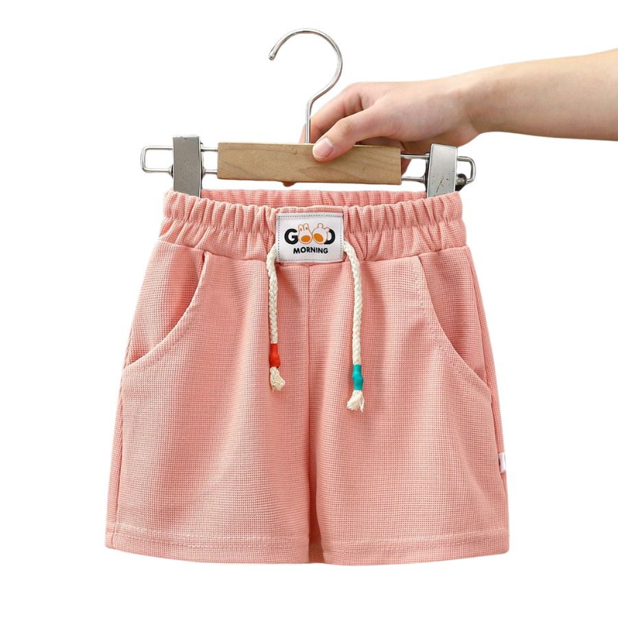 Supermjuka barnshorts – unisex med stretchmidja för lek & sport