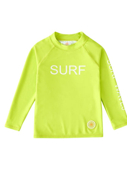 Barn Strandbad - Simning Långärmad T- shirt UPF 50+ solskydd