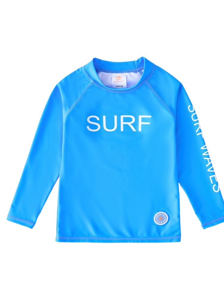 Barn Strandbad - Simning Långärmad T- shirt UPF 50+ solskydd