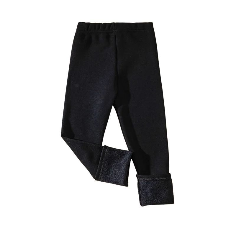 Barnleggings Höst/Vinter – Fleecefodrade Tjocka Leggings för Flickor & Pojkar | Slim-fit, Stretch & Varmt Fleecefoder