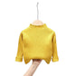 Hög hals enfärgad tröja för baby & barn – varm stickad pullover - sweatshirt i 5 färger