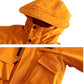 Vinterjacka Barn Orange fast Huva tillval  Fleece Tröja