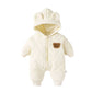 Varm & Oemotståndligt Söt Vinter - Höst dräkt för Baby Vinter - Ytterkläder - Huva Kläder - Unisex - Rompers -Tecknad Björn - Spädbarn - Jumpsuit