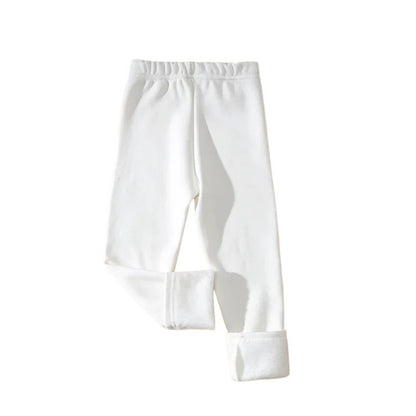 Barnleggings Höst/Vinter – Fleecefodrade Tjocka Leggings för Flickor & Pojkar | Slim-fit, Stretch & Varmt Fleecefoder