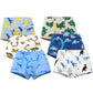 Boxershorts med Dinosaurietryck – 6-pack Komfort i Bomull & Spandex!