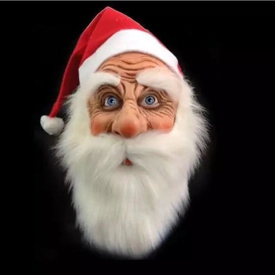 Julig Tomtemask i Latex – Perfekt för Maskerad, Utklädnad & Julfester unisex