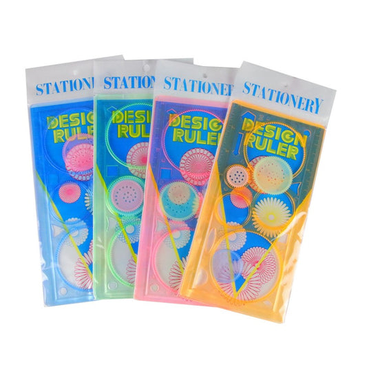 Magiskt Spirograf-Set för Barn – Skapa Färgglada Snurrande Mönster