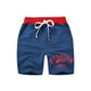 Barnshorts – mjuka bomullsshorts med elastisk midja och snörning, unisex för pojkar & flickor, perfekta för sommar, lek & sport