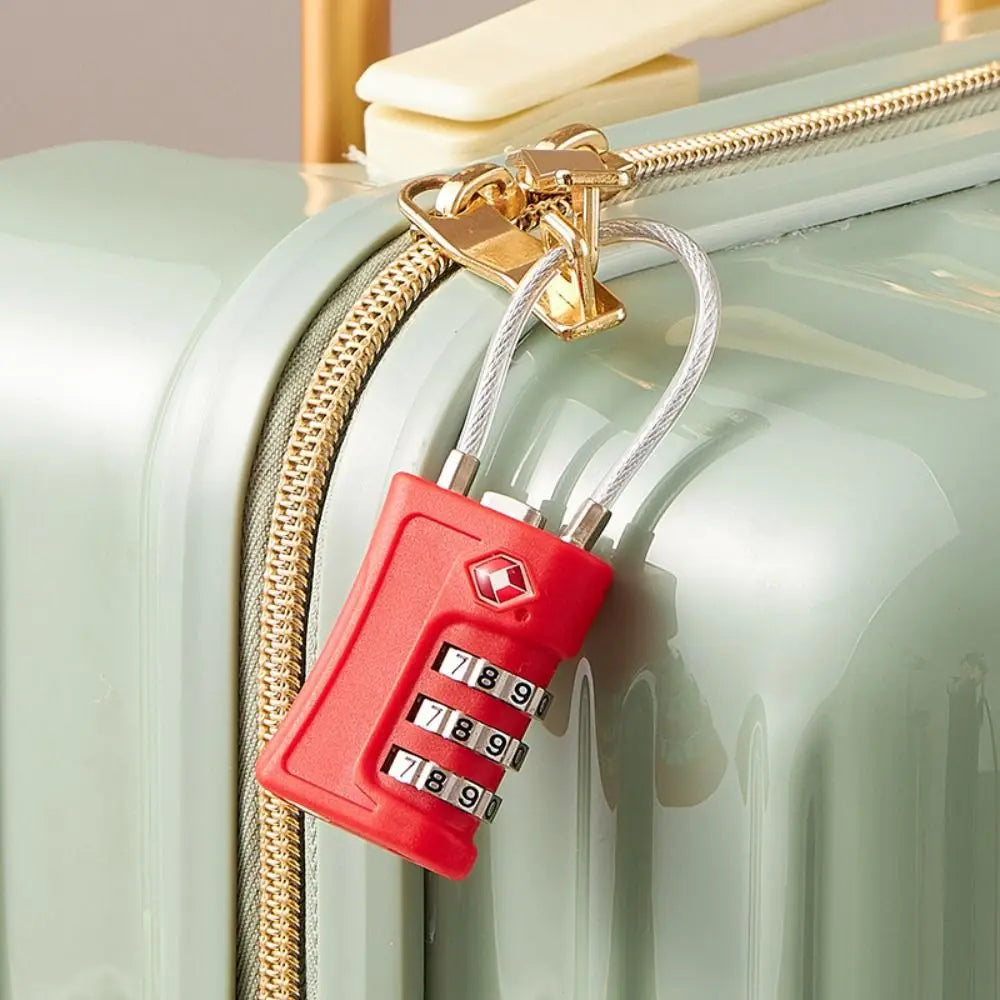 TSA Godkänt Färgglatt Kodolås för resväskor, skåp eller gymväskor – Utbytbart Lösenordslås med Kontrastfärg & Modern Design