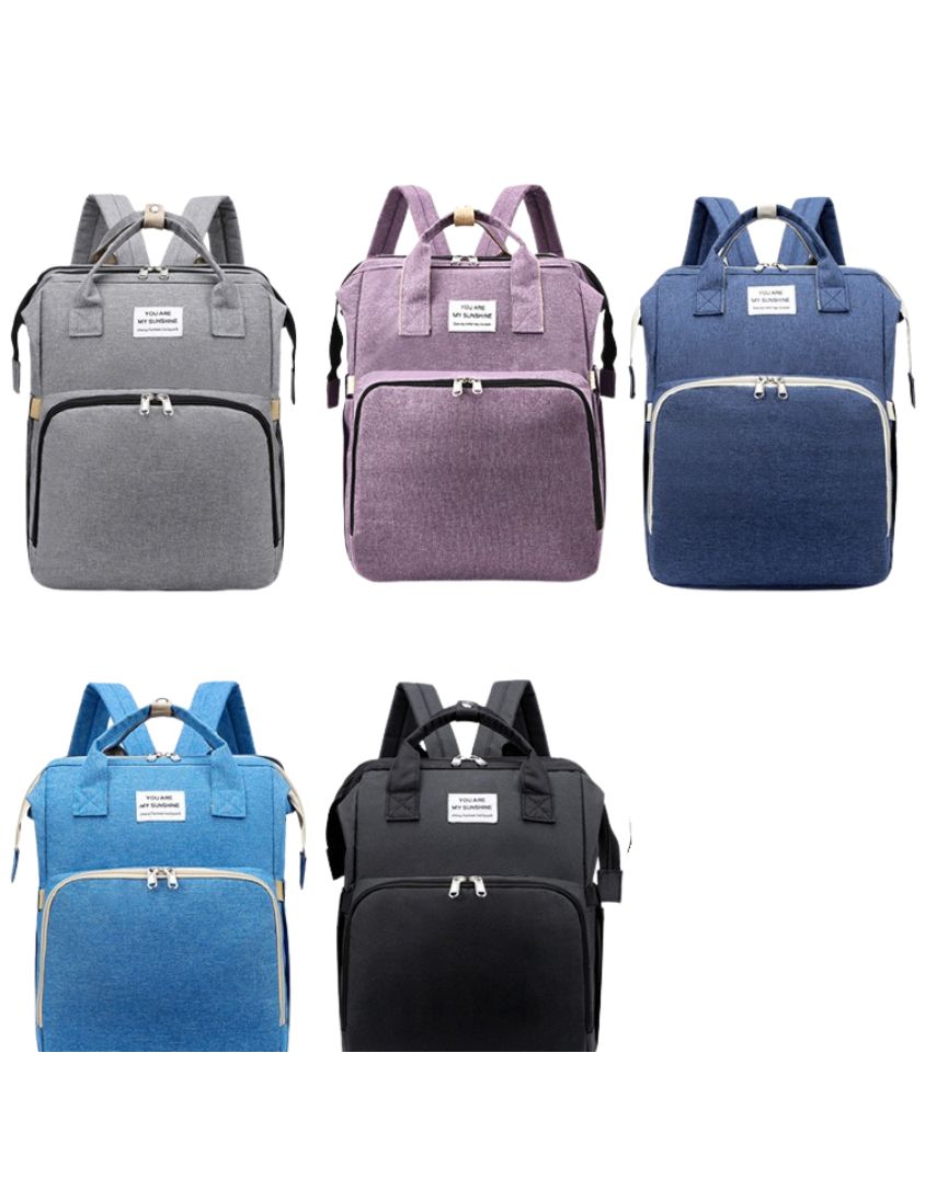 Hopfällbar - Multifunktionell - Skötväska - Mammaväska -  Ryggsäck - Spjälsäng stor last kapacitet  för förvaring - För Resa & Vardagsbruk