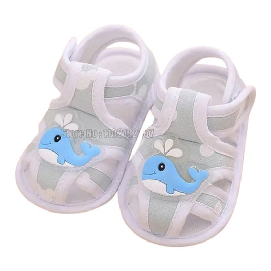 Söta sandaler för baby och småbarn, flexibla, halksäkra first walkers för sommar och inomhusbruk