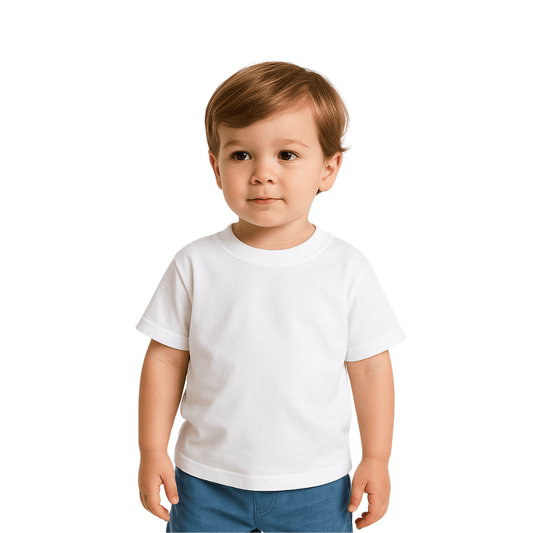 Klassisk Barn T-shirt i Bomull