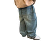 Barnjeans i retrostil – lösa raka wide leg-byxor för pojkar och flickor