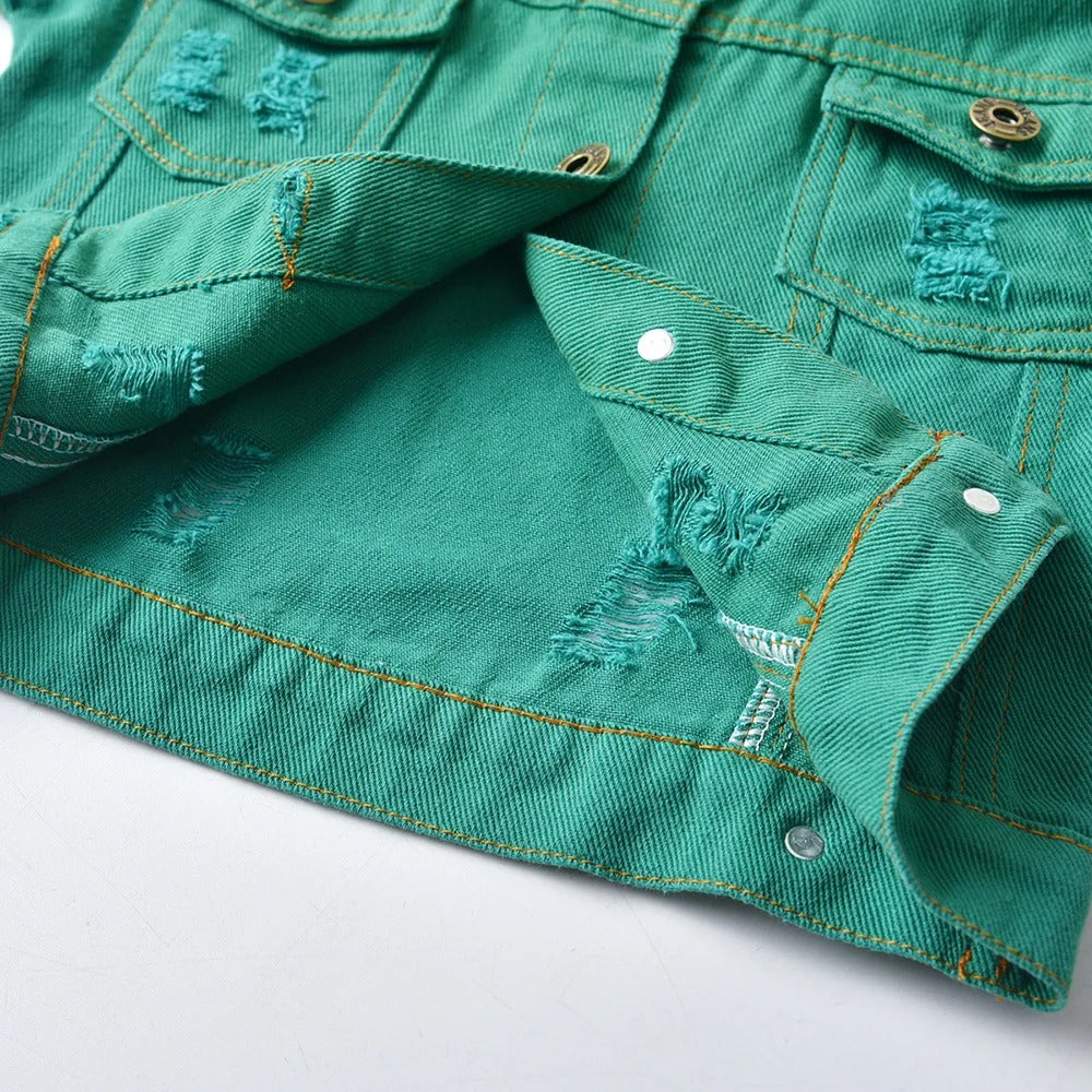Jeansjacka för barn – trendig långärmad jacka för pojkar och flickor året runt