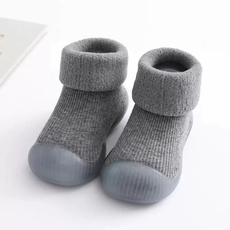 Varma halkfria prewalker-skor för baby och småbarn – tofflor för nyfödda och första steg