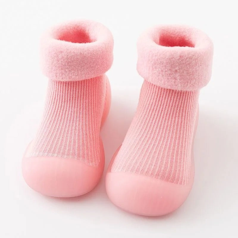 Varma halkfria prewalker-skor för baby och småbarn – tofflor för nyfödda och första steg