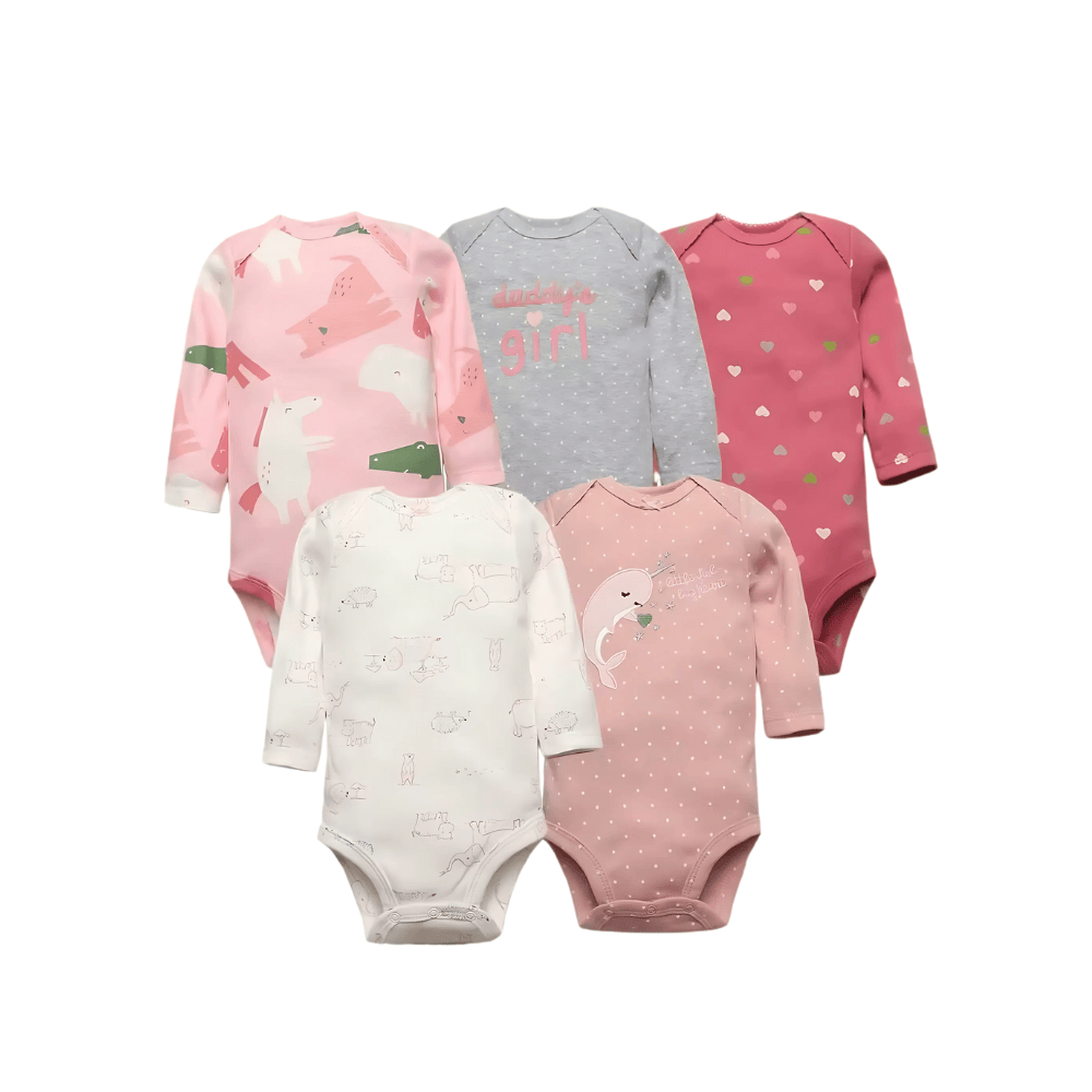 Bodysuits i Bomull 5-Pack