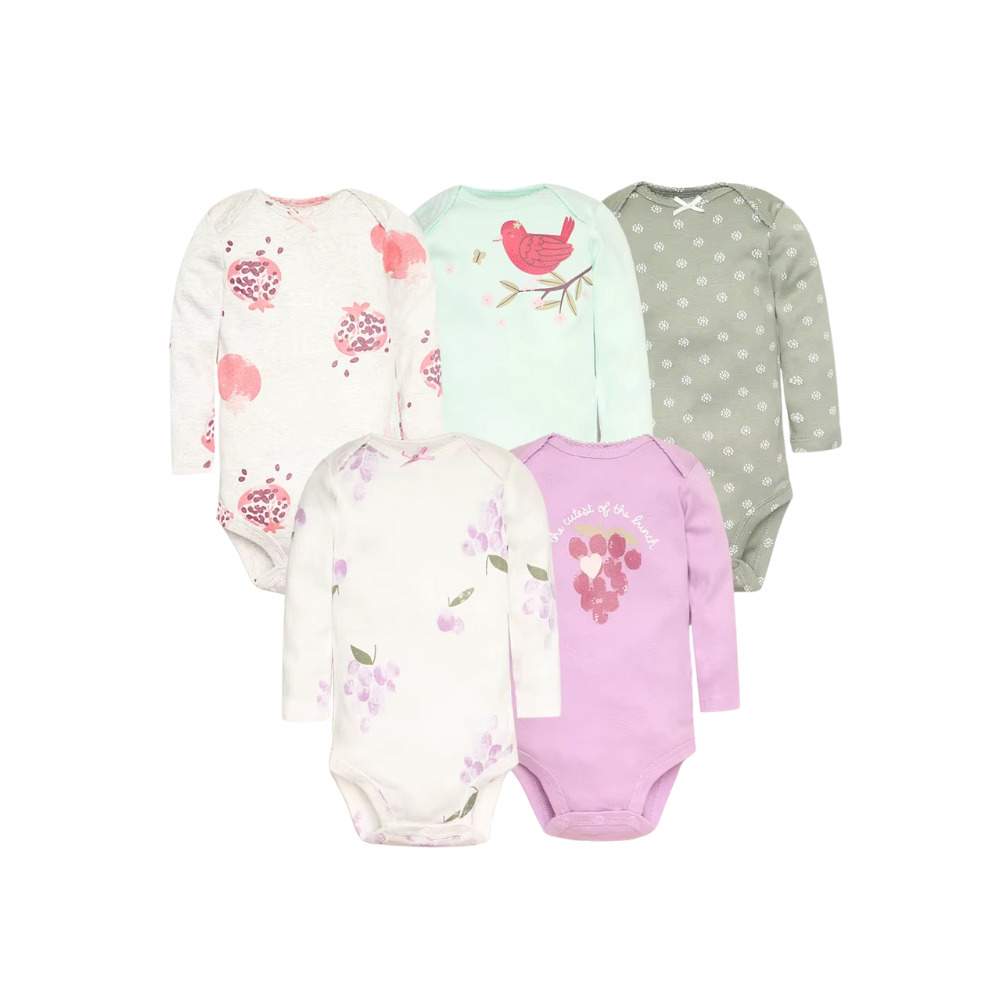 Bodysuits i Bomull 5-Pack